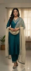 BS 140 Pure Tapeta With Embroidery Work Top With Bottom Dupatta Wholesale Online